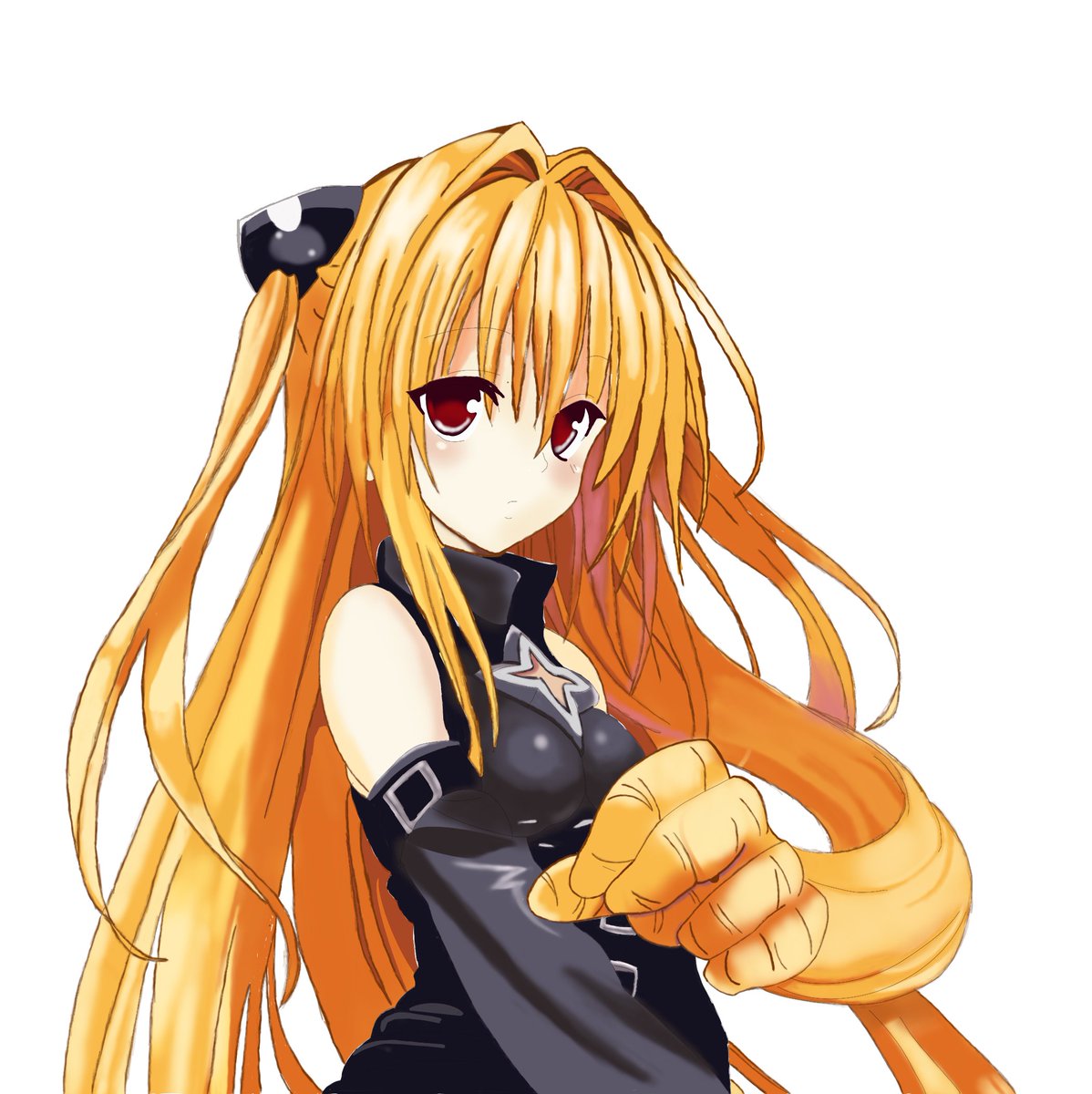 이번에 그린 모작은 투 러브 트러블에 나오는 금빛 어둠을 모작하였습니다.
나름대로 매력적이었던 기억이 나는군요. 이걸 그린 이유는 별거 없고 머리카락 묘사가 제일 잘 되어 있기 때문이죠. 다만 하면서 상세하게 묘사된 만큼 명암이나 이런 것들이 꽤나 힘들었던 기억이 납니다.