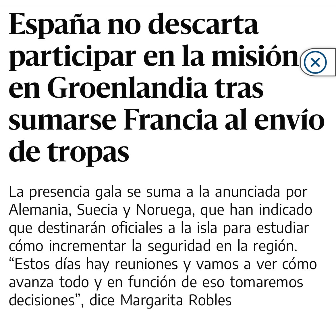 En lugar de enviar tropas de países de la OTAN a Groenlandia para, supuestamente, evitar que el país que lidera la OTAN ejecute la invasión ¿No sería más razonable salir de la OTAN y expulsar a las bases del ejército de EEUU en Europa? Dentro de la OTAN ¿Hay soberanía europea?