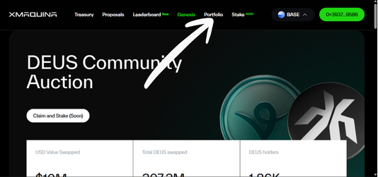hu_man2003's tweet photo. If you participated in the @xmaquina community auction

Here Is Your Set-By-Set Guide To Claim Your Initial $DEUS Allocation (~33%).

↳ Step I: Head to https://t.co/0PcId0Y9CM

↳ Step II: Click on "Portfolio."

↳ Step III: Click on "Token Claim."

↳ Step IV: Scroll down to the "Community Launch Deus" section and click the "Claim" button.

NOTE:
1. Claimed $DEUS tokens are non-tradeable till TGE
2. Claimed $DEUS tokens are also non-transferable till TGE.
3. Claimed $DEUS tokens grant full governance rights.
4. Claimed $DEUS tokens grant the ability to participate in treasury allocations.
5. Claimed $DEUS tokens grant the ability to vote on proposals.

For more info, you can check out this blog: https://t.co/ShL8hhRmS5