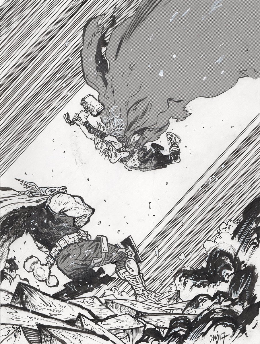 DonalTDeLay's tweet image. Some badass Beta Ray Bill art by DWJ.