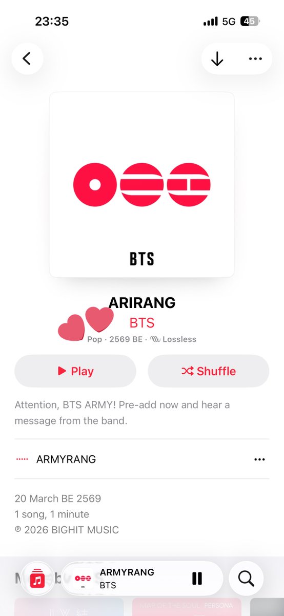 withcherluvBTS's tweet image. กรี๊ดดดดดดด อีสัด ในที่สุด ทุกคนเห็นไรไหม 
อัลบั้มนี้ไม่ได้อยู่ในเลน KPOP เเล้วนะคะ‼️
ARIRANG ถูกจัดอยู่ในหมวดเพลง POP 😭😭😭 กุรอมานานมาก อีเหี้ยๆๆๆๆ 

- ข้อดี สถิติต่างๆที่กำลังจะเกิดขึ้น จะไม่ได้อยู่ภายใต้คำว่าศิลปินเคป็อปหรือศิลปินเกาหลีแล้วค่ะ