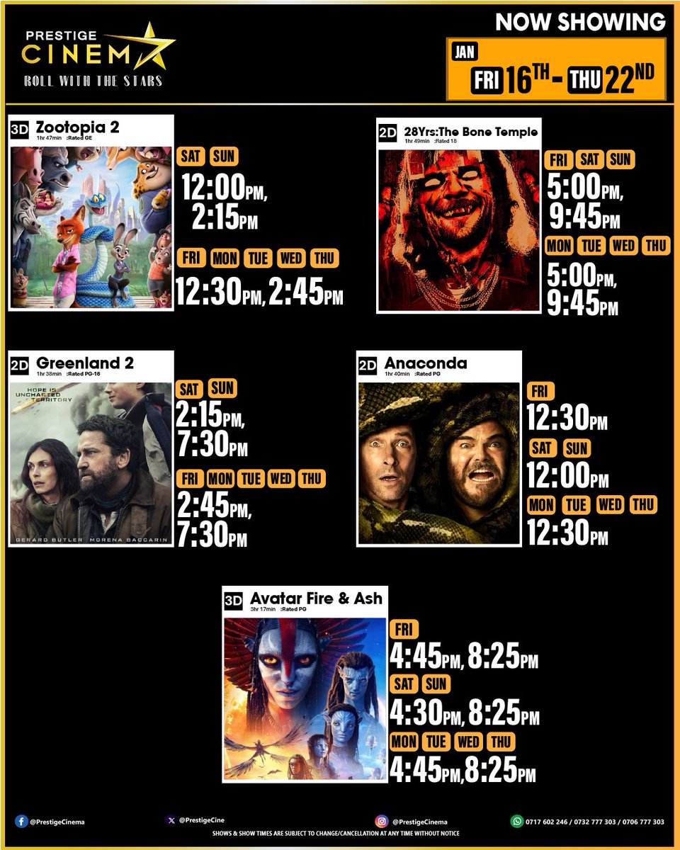 Prestige Cinemas tweet media