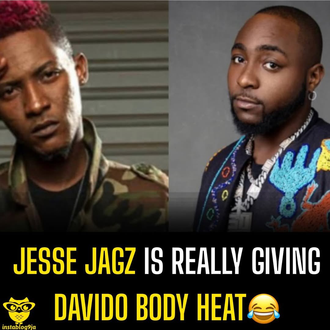 instablog9ja's tweet image. Jesse Jagz is really giving Davido body heat😂