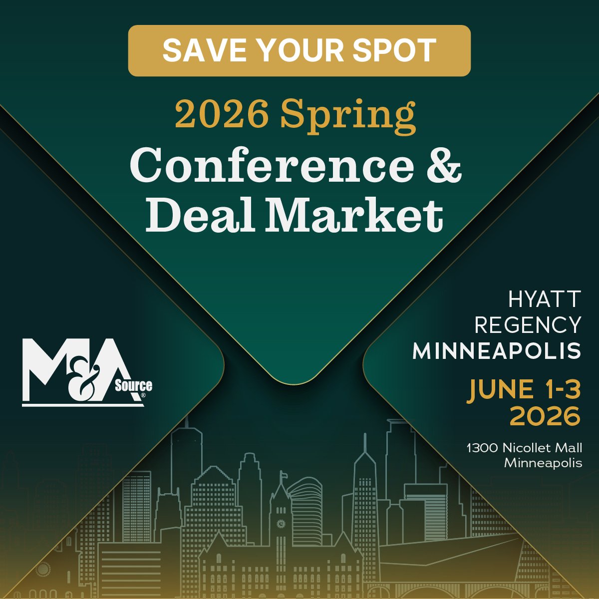 MAsource's tweet image. The 2026 Spring Conference &amp;amp; Deal Market is coming! Mark your calendars for a chance to connect, learn, and explore new opportunities.

Learn More: masource.org/event/2026-spr… 

#MASConference #MASDealMarket