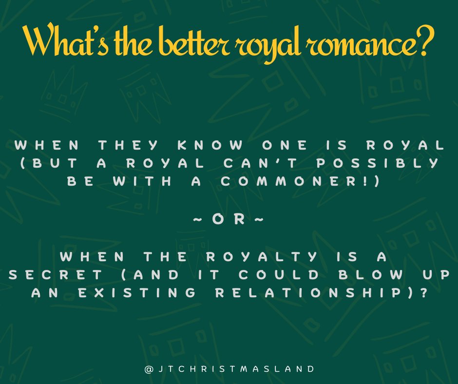 Do you like a Christmasland royal movie plot better when you know they're a royal or or when they're undercover as a regular person?