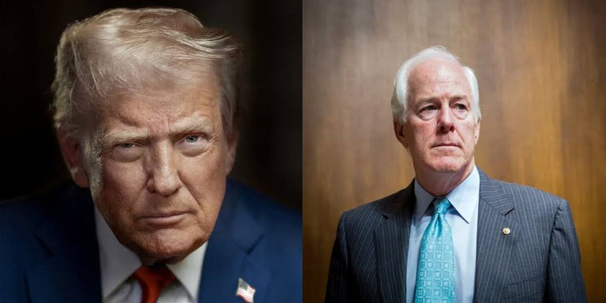 IAPolls2022's tweet image. Senate Majority Leader John Thune indicates that Trump's endorsement for John Cornyn is not coming. — Punchbowl News

“We’ve tried. And the president obviously is not, at this point at least, willing to make an endorsement there. So maybe at some point that changes. But as of…