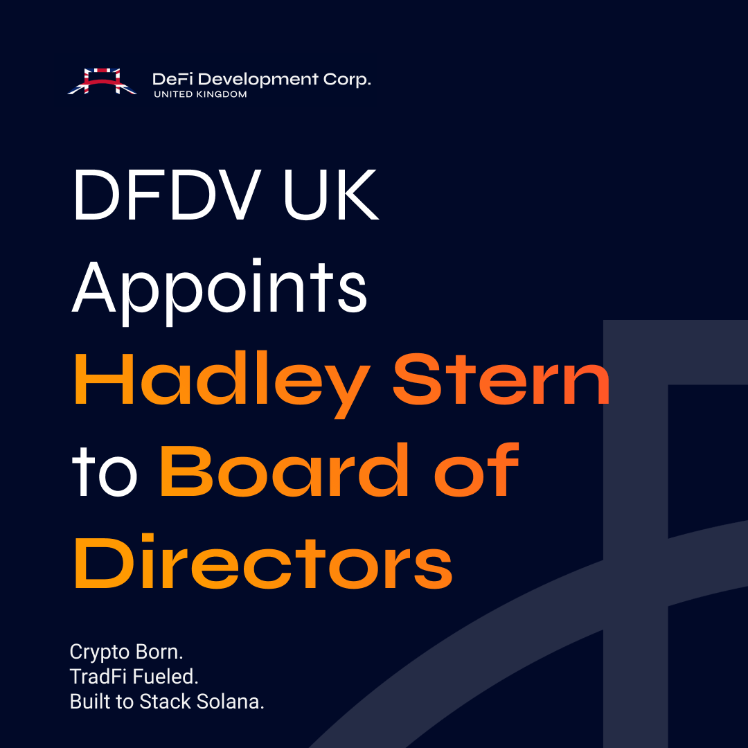 DeFi Dev Corp UK (DFDV.LSE) tweet media
