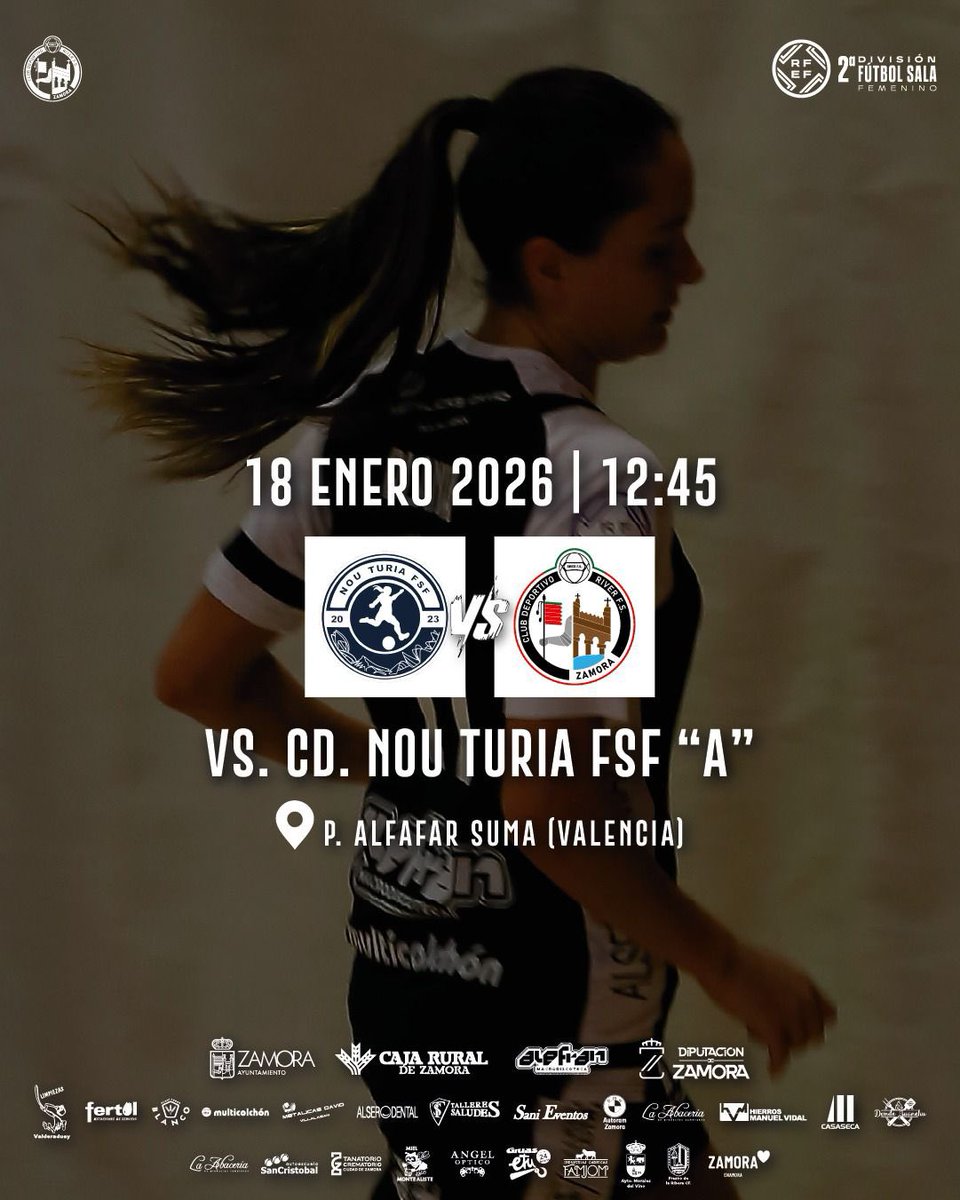 🔥 𝐒𝐄𝐆𝐔𝐍𝐃𝐀 𝐃𝐈𝐕𝐈𝐒𝐈𝐎́𝐍 𝐅𝐄𝐌𝐄𝐍𝐈𝐍𝐀 🔥

🖤🤍 

#FútbolSalaFemenino #RiverZamora #SegundaDivison