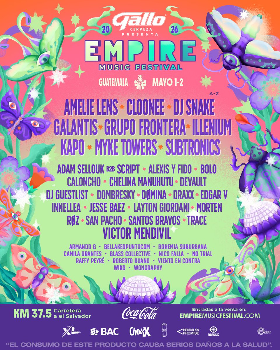 TioEmpire's tweet image. Capítulo 11: El Jardín vuelve a abrir su portal. 🌿🪲

Entradas YA A LA VENTA aquí: eticket.gt/eventos.aspx?i…

#empiremusicfestival #guatemala #empireonce