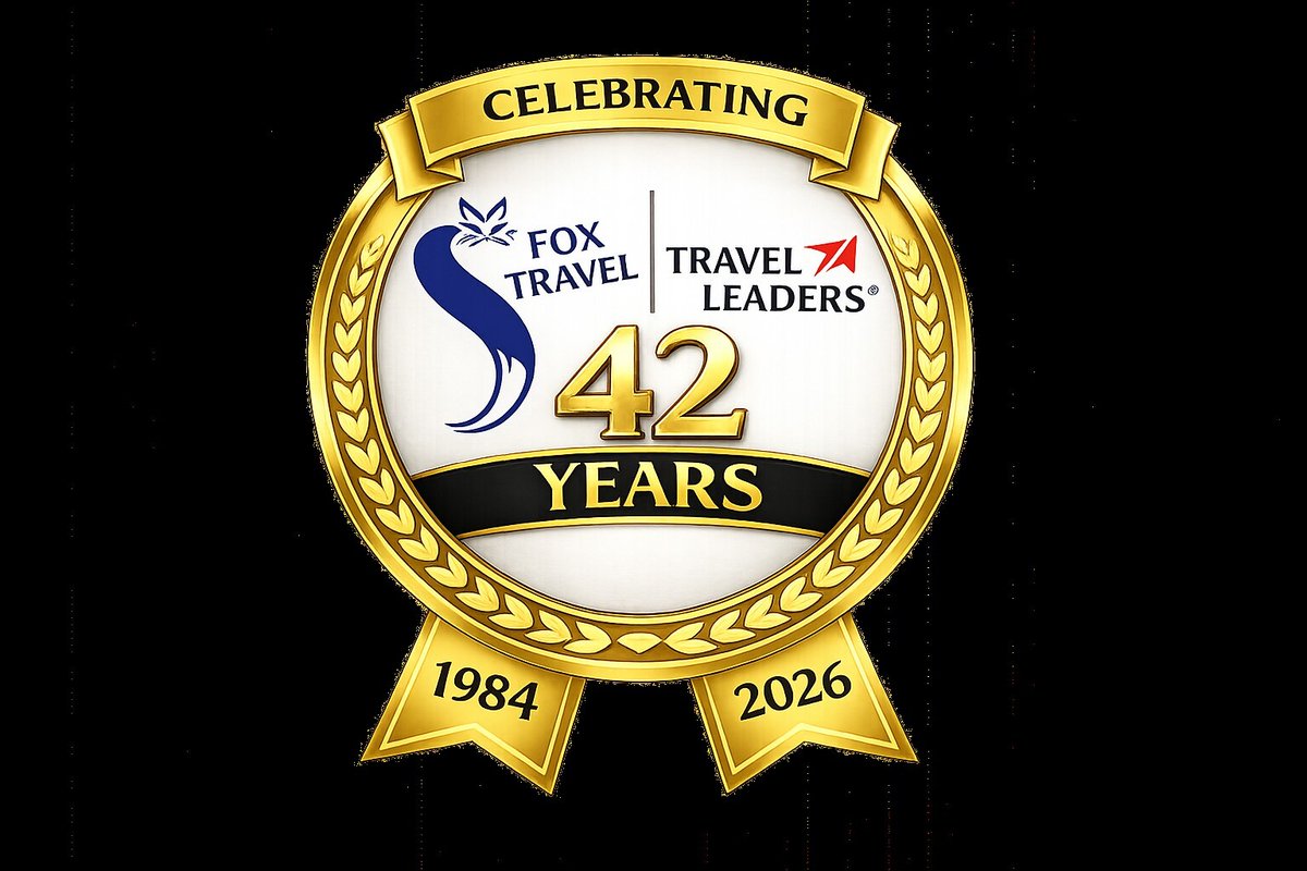 FoxTravelTX's tweet photo. Celebrating 42 years of creating unforgettable travel experiences! 🌍✈️ Let us craft your next adventure. #TravelExperts #JourneyWithUs #FOXTravelTX https://t.co/B6xyRREmxg