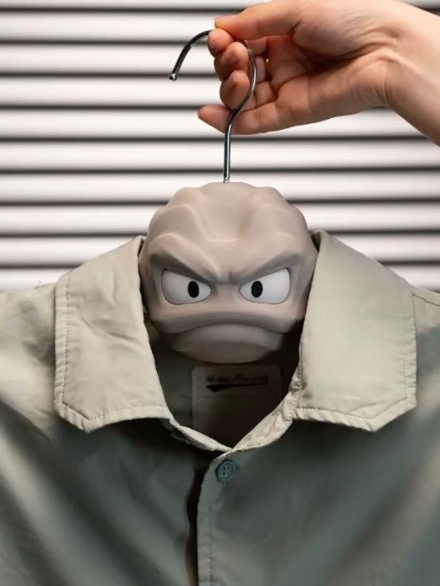 ModernNotoriety's tweet image. Pokémon Center released Geodude clothes hangers 😂