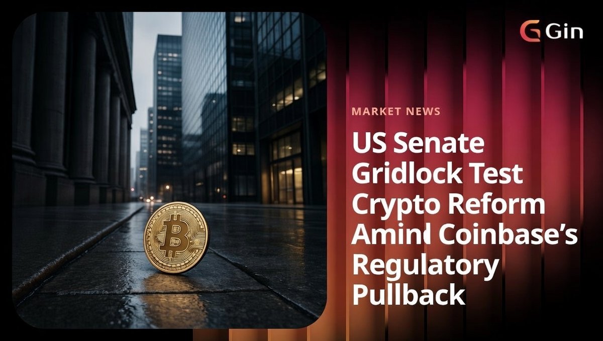 The US Senate stalls a key crypto market structure bill due to industry pullbacks and bipartisan disputes ⚖️.

<a href="/coinbase/">Coinbase 🛡️</a> 's withdrawal signals widening cracks in regulatory consensus. Will reform stall or pivot to new frameworks?

How will this legislative limbo affect Bitcoin