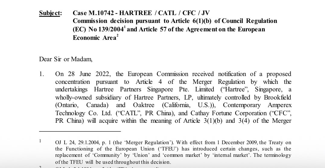 RealAndyLeeShow's tweet image. Mark Carney and his cabinet reportedly met with battery giant Contemporary Amperex Technology Co., Limited (CATL) - a company blacklisted by the Pentagon in early 2025.

Of note: Hartree Partners in Singapore, ultimately controlled by Brookfield, has a joint venture with CATL.…