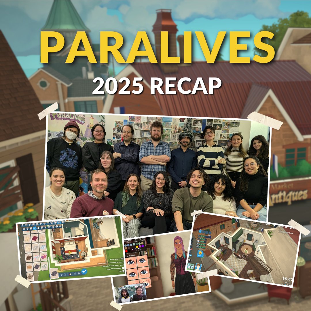 ParalivesGame's tweet image. 2025 was a big year for our team! we’re super excited to keep on improving Paralives for the next few months and finally share it with you all in Early Access on May 25, 2026 ◝(˶˃ ᵕ ˂˶) ◜♡
(1/2)
