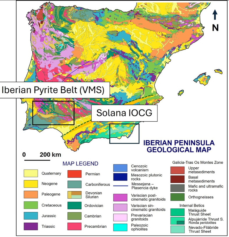 Capella $CMIL.V Expands #Copper #Gold Portfolio with Earn-In Agreement on the Solana IOCG Project, Southern Spain. This is a new geological target type for southern Spain with limited historical exploration since closure of operating mines in the 1920’s. t.ly/C53NN