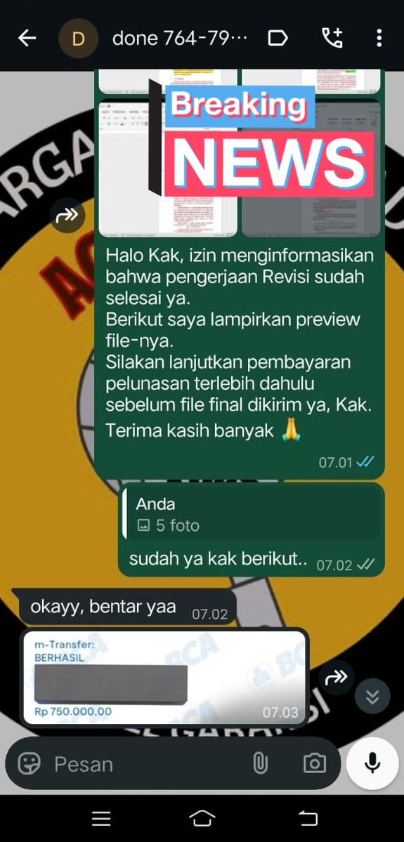ackstorejoki's tweet image. Testimoni Joki Skripsi prodi Akuntansi ☑️
WA: wa.me/6285701359782
📍Trusted and Fast Response
#Jokiskripsi #jokitugas #jokikuliah #jokiartikel #zonaba #zonauang️ #jokijurnal #jokiproposal #jokithesis #jokisempro