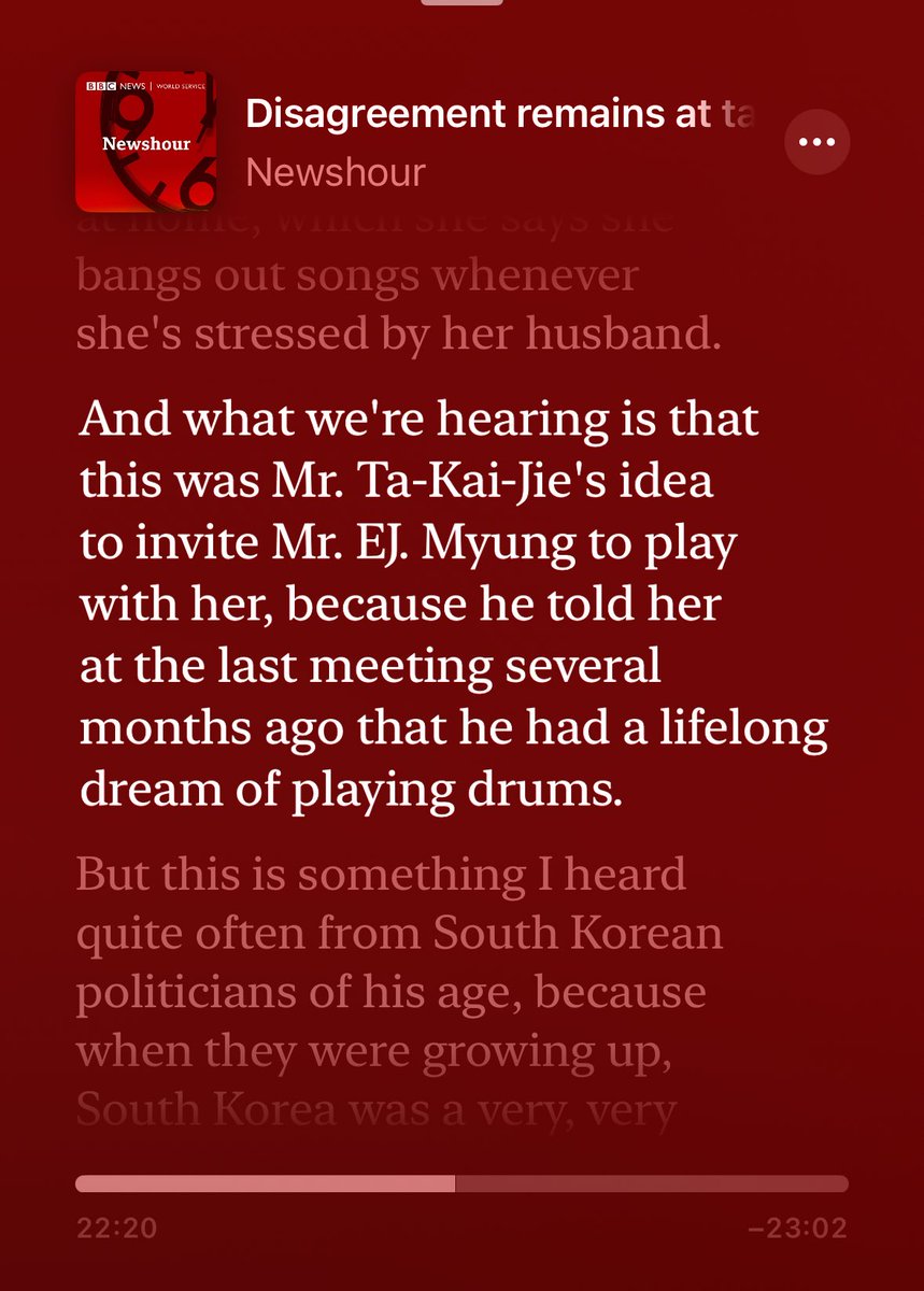 BBCより

高市首相と韓国の李大統領の会談について

ドラムについてはU.K.でも印象的だったようです😀