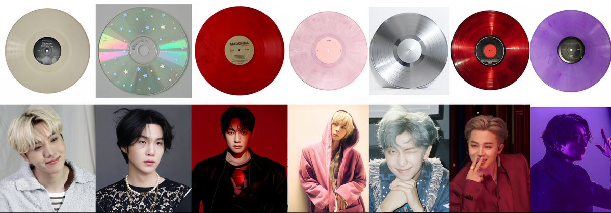 BTS ARIRANG vinyl colors.