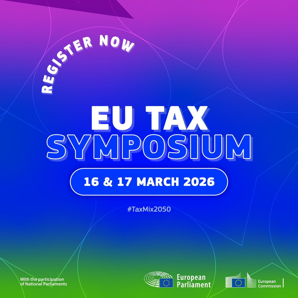 The EU Tax Symposium is back in March! 

Keynote speakers include Nobel Prize winners in Economics Joseph Stiglitz and Philippe Aghion, among many others.

The draft programme is on the Symposium's website: taxation-customs.ec.europa.eu/road-2050-tax-…

Register now! link.europa.eu/rCpThb