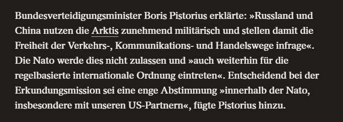realPlebejer's tweet image. Die USA fordern immer agressiver die Annexion Grönlands.

Daraufhin entsenden Dänemark und andere NATO-Staaten inkl. Deutschland Soldaten nach Grönland - um es gegen Russland und China zu verteidigen und sich dabei eng mit den USA abzustimmen.

Mehr Realsatire geht nicht.