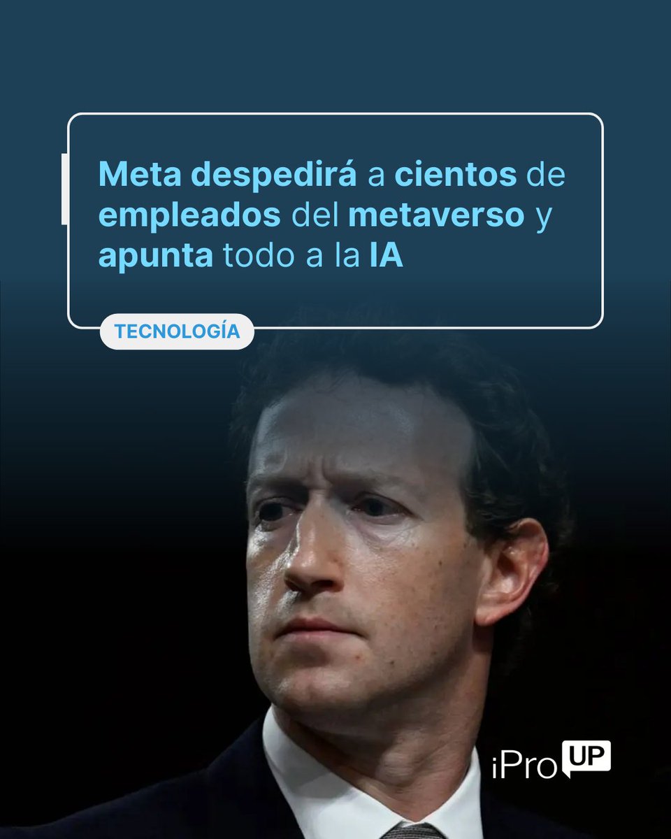 iproup's tweet image. 💼 Informes señalan que, tras enormes pérdidas en Reality Labs, la empresa redirigirá recursos hacia nuevas apuestas tecnológicas como la IA

📲 Lee la nota completa en el primer comentario 👇

#Meta #MarkZuckerberg #InteligenciaArtificial #IA