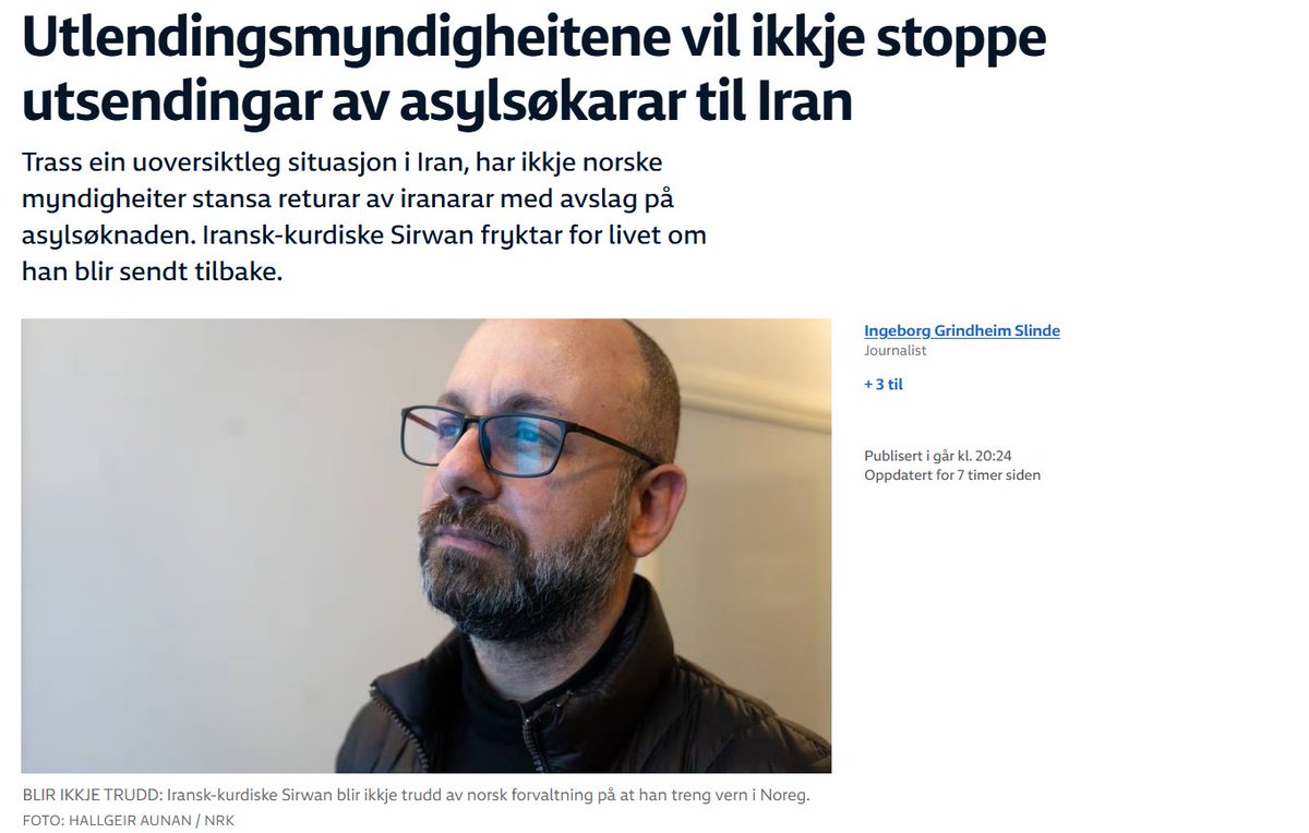Vi skal (med rette!) fordømme mullah regime i Iran og støtte opp de som ønsker en demokratisk, sekulært Iran, men ikke hjelpe dem fra å flykte det fra det regime.

Rent hykleri.
