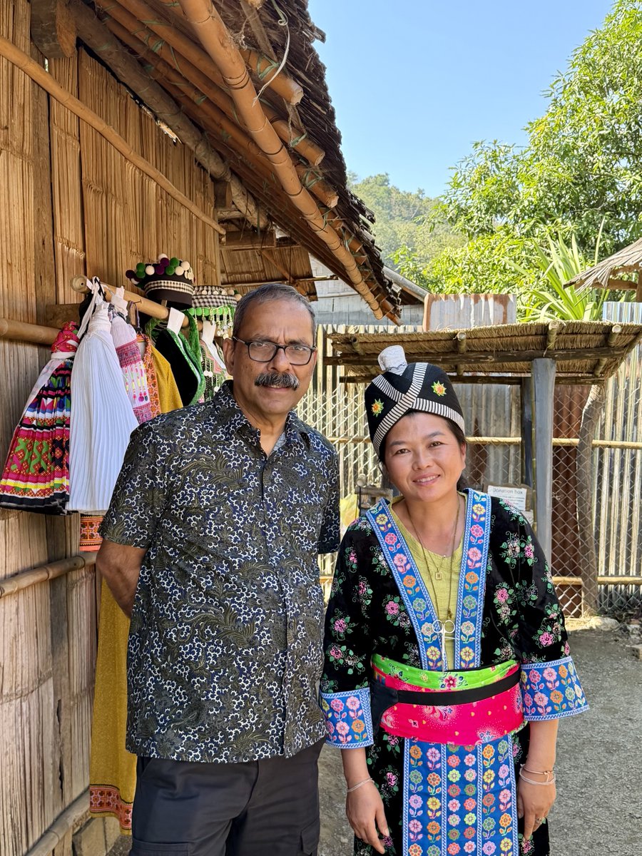 At Naoun village near Luang Prabang, Laos. A village of Hmong tribals, an ethnic group that migrated from China into SE Asia. They have retained there language, culture and dress sense.