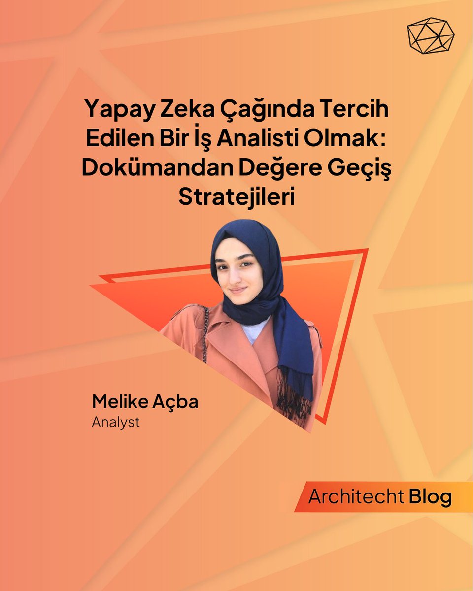 ArchitechtTR's tweet photo. Çalışma arkadaşımız Melike Açba, "Yapay Zeka Çağında Tercih Edilen Bir İş Analisti Olmak: Dokümandan Değere Geçiş Stratejileri" başlıklı yazısını Architecht Blog için kaleme aldı. ☺️
Yazının tamamını okumak için 👉 https://t.co/lcLbzfeeEK
#Analist #ArchitechtBlog https://t.co/LRcz7y7hRB
