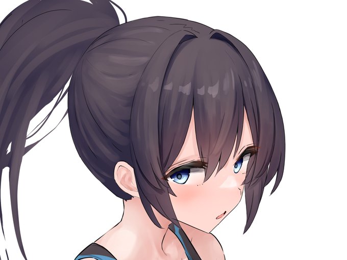 ポニテちゃんを描きちゅう 