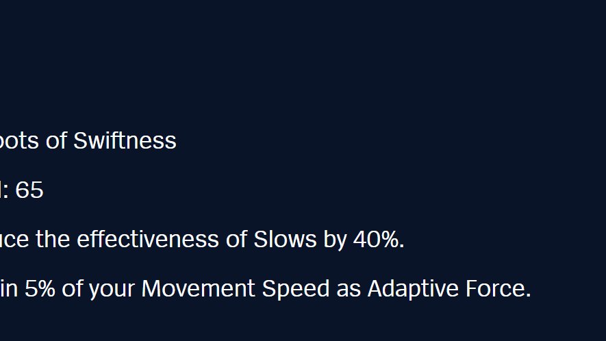 risteband's tweet image. One of the most insane item changes of S16 and I completely glanced over it reading the patch notes last week. For reference, Phase Rush gives 50% slow resistance when triggered. These boots give 65 MS and 40% Slow Res PERMANENTLY. Ridiculous counter to things like Rylais/Ashe.