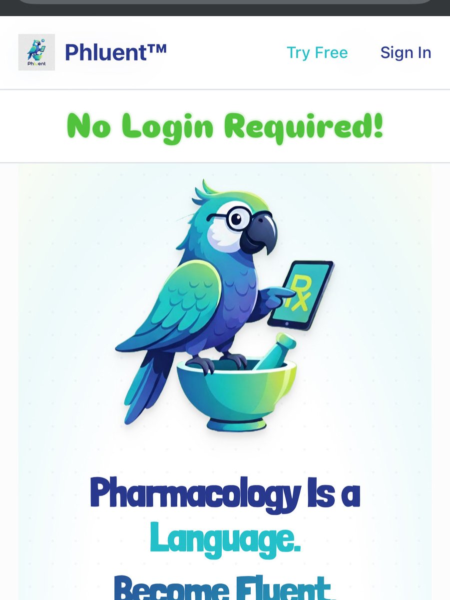 ellenshalane's tweet image. I’ve been busy lately creating a brand new pharmacy learning tool called Phluent! Users can practice spelling and pronouncing drugs, as well as learning MOA, indications, side effects, and dosing. Check it out - it’s free!

phluent.app

#PharmEd #MedTwitter #TwitteRx