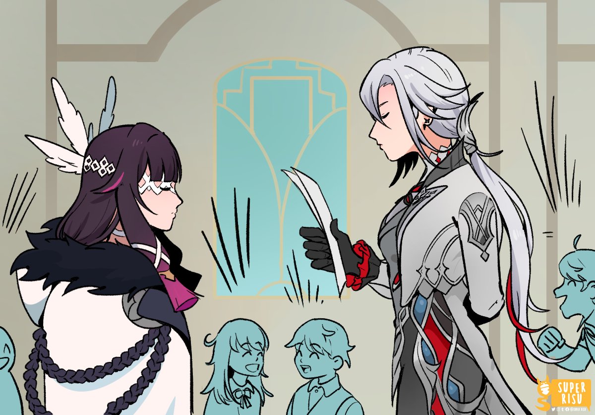 SuperRisu's tweet image. ‼️Columbina voiceline 6.3 spoilers‼️

"You don't...you don't have to call me that." #arlecchino #columbina #arlebina