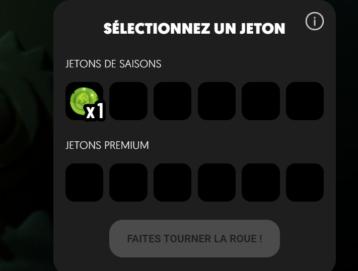 Jeton OBTENU, profitez-en VITE !!
CODE : XxGreenBirdxX