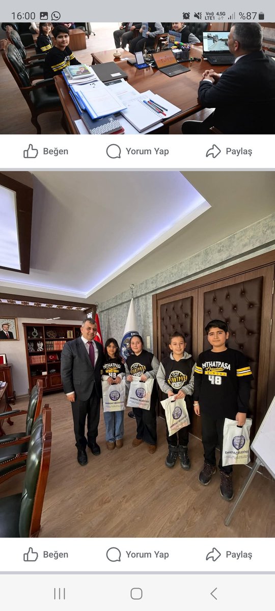 İlimizde sadece 4 tane ortaokulda uygulanan Çoklu Yabancı Dil Eğitim Modelinin ilçemizdeki uygulayıcısı Mithat Paşa Ortaokulu 5. sınıf Çoklu Yabancı Dil sınıfları öğrencileri, İngilizce öğretmenleri ve Müdürümüz eşliğinde Belediyemizi ziyaret etti.
#Emirdağ