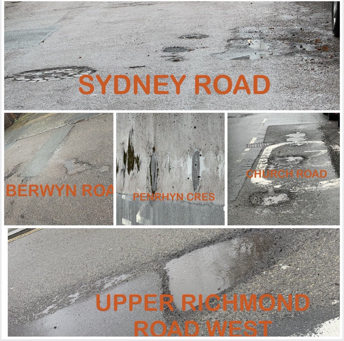 LBRuTTories's tweet photo. The Lib Dems are neglecting Richmond's roads, and the number of potholes is growing by the minute. These hazards are damaging vehicles and putting cyclists and pedestrians at risk. On
National Pothole Day, it's clear just how badly our roads have been ignored. #voteconservatives https://t.co/pMj4yIKBRb