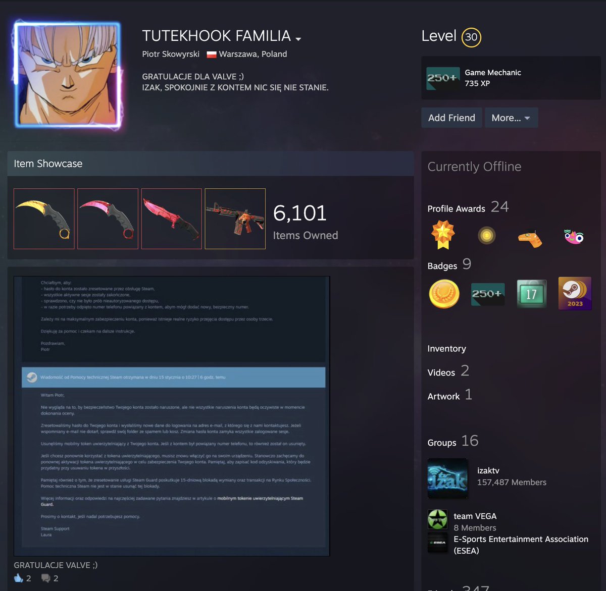 olafkswg - Buying Skins 95% tweet media