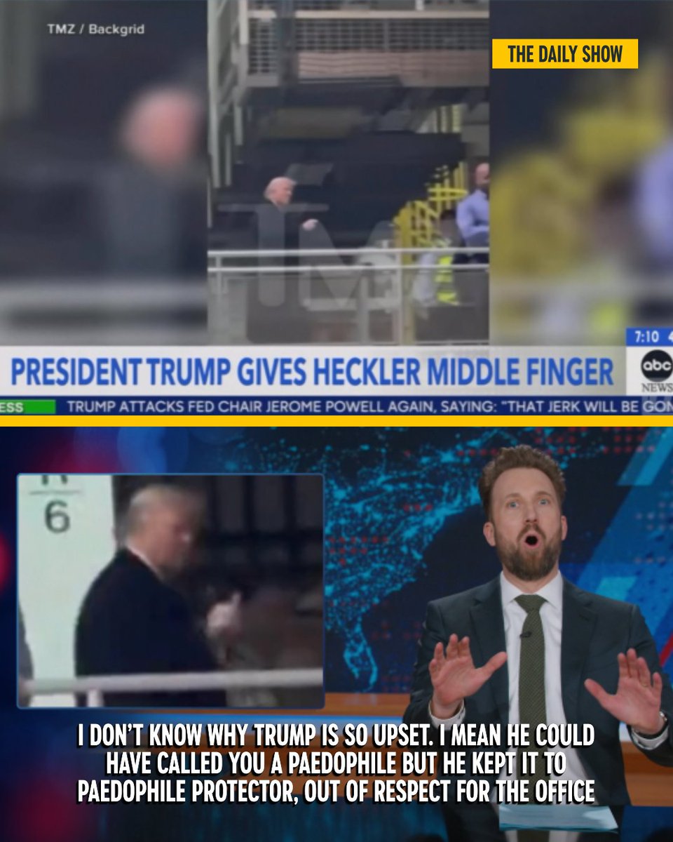 ComedyCentralUK's tweet image. Could have been worse 🤐
#TheDailyShow #Trump #JordanKlepper