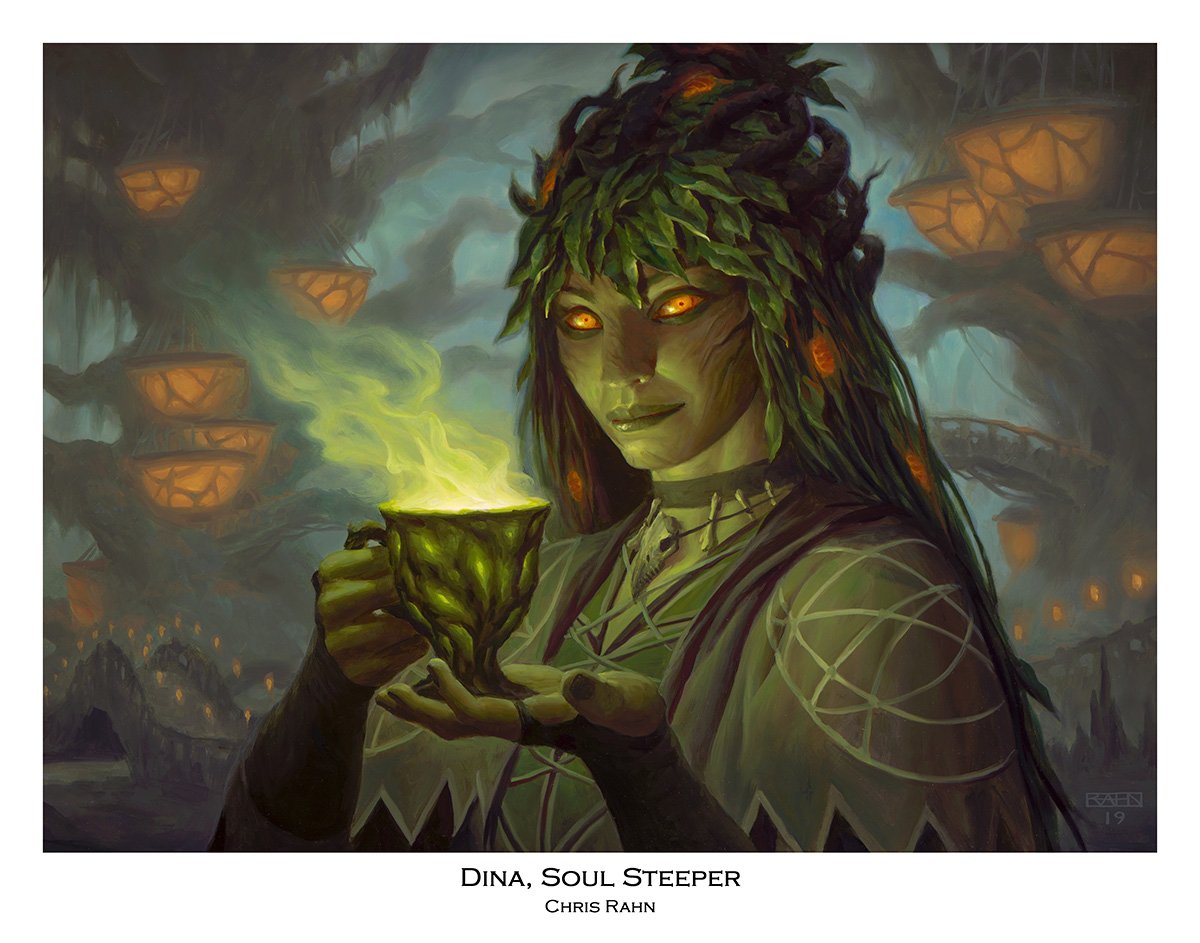 youtu.be/lfCnO5axX6I

Chris Rahn returns to tell us about a fan favorite, Dina, Soul Steeper! You will never guess in a million years who he used as a model!

#mtg #fantasyart #mtgarena #mtgcommunity