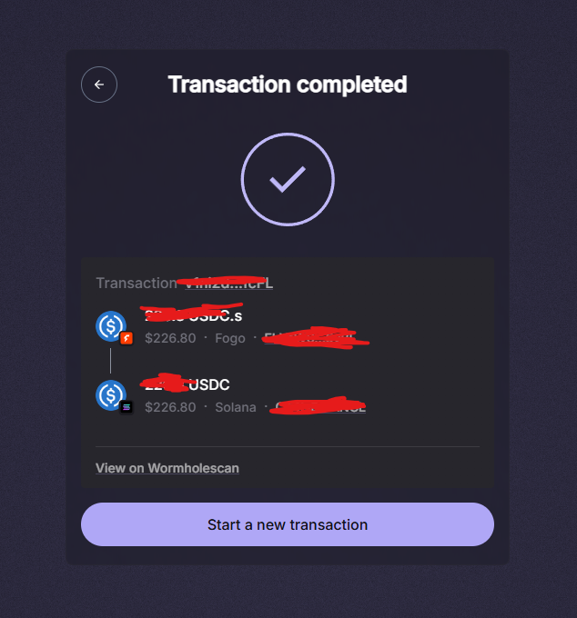SynapCrypto's tweet photo. ⚠️ If your USDC bridge from FOGO to Solana is taking too long and you haven’t received the funds yet, it’s possible the transaction is stuck or failed.

You can try manually claiming the funds by following these steps: https://t.co/g1WEc02uqR