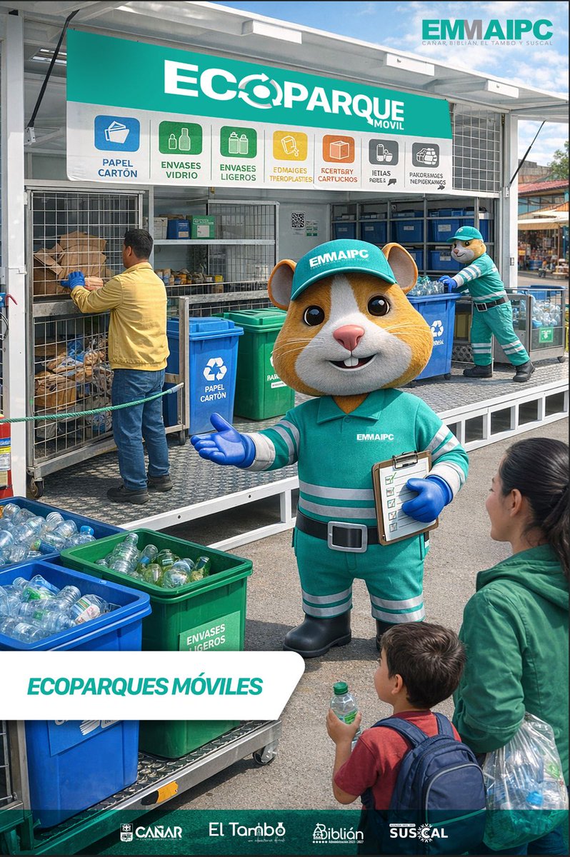 emmaipc's tweet photo. ¡Tu aporte limpia nuestra casa común! 🧹✨
Con tu tasa de recolección garantizamos: 🚛 Recolección constante. ♻️ Ecoparques activos. 🏗️ Disposición técnica.
¡Tu responsabilidad es bienestar para todos! 🤝🏠
#EMMAIPC #Cañar #Biblián #ElTambo #Suscal https://t.co/rXQQMcPTJL