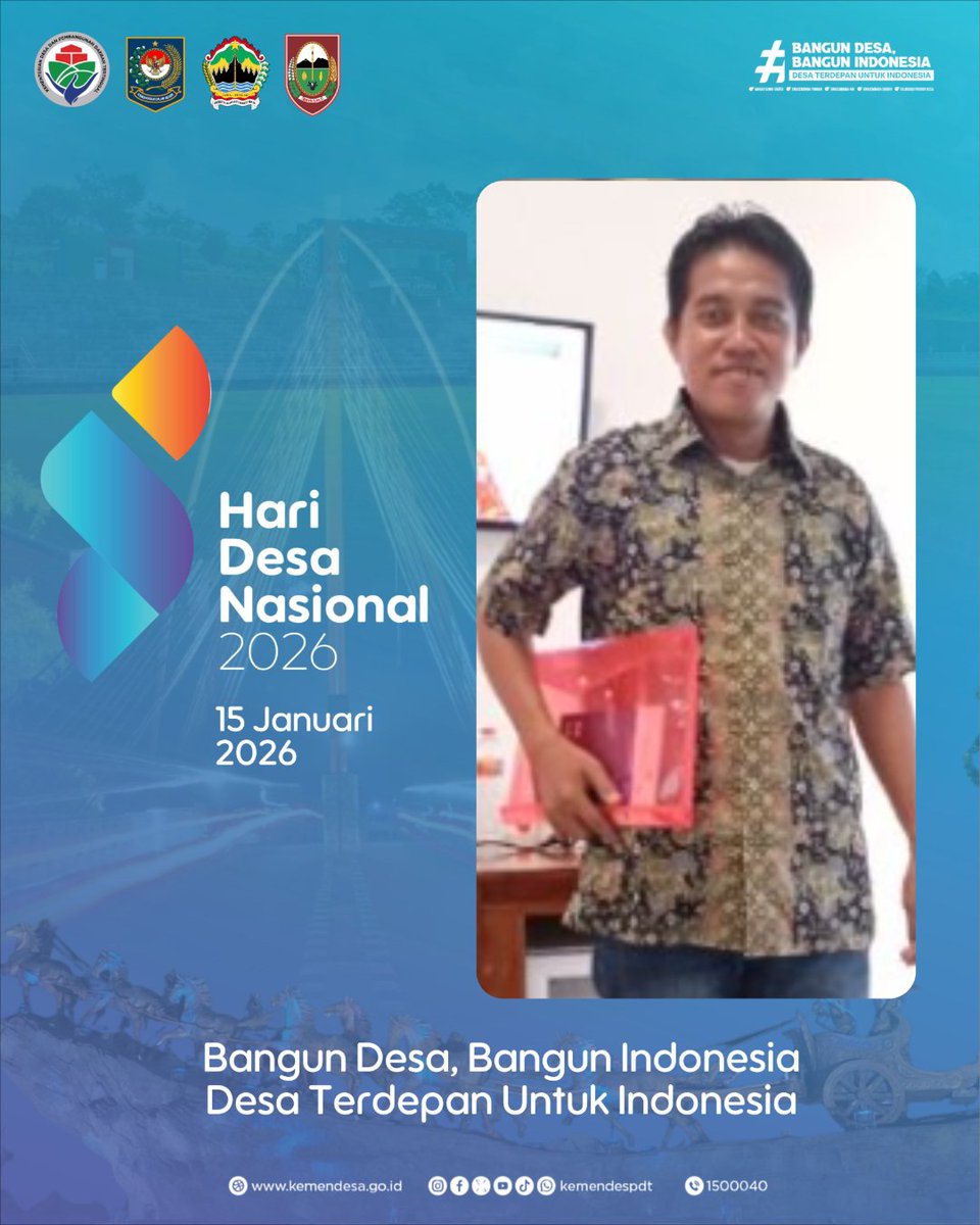 SEMARAK HDN 2026;
Bersama desa, kita wujudkan pembangunan yang berkeadilan
#HariDesaNasional2026
#BangunDesaBangunIndonesia
#DesaTerdepanUntukIndonesia
#BhaktiPendampingDesa
#TPPJawaTimur