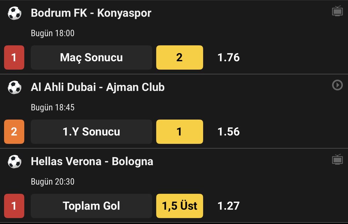 Data90vz's tweet photo. Günün kombinesi. 

Toplam oran: 3,49 📊

Kendinizi üzmeyecek şekilde deneyebilirsiniz. https://t.co/j0DDUoCgml