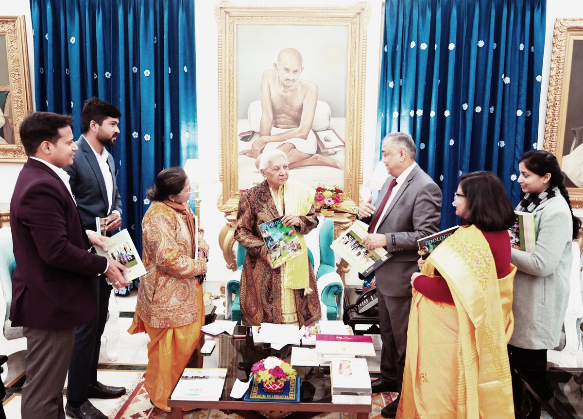 serajuddin_m's tweet photo. Departmental Magazine "ZOOLOGIX" 2025 Launched by Hon'abl Governor Smt. Anandi Ben Patel at Rajbhawan, U.P.. today https://t.co/hVvXEy1HgJ