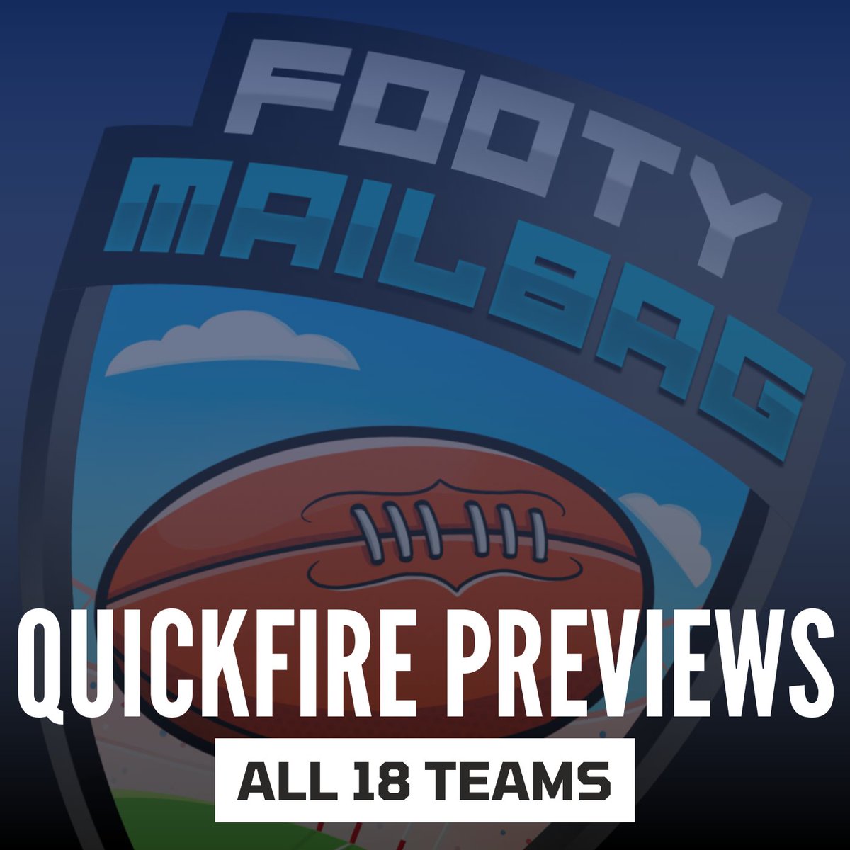 FootyMailbag's tweet image. ALL 18 TEAMS COVERED!

Damo and Clarky have divided the teams up and discuss their Lock, Watch and Avoid from each team in a quick 2-3 minute each spiel.

New episode heading to your feeds right now #SuperCoach