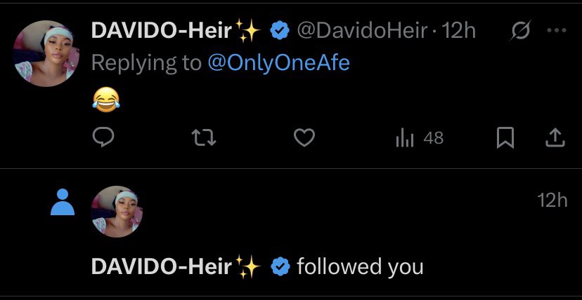 OnlyOneAfe's tweet image. Una go tear ACL. The smallest account @DavidoHeir is following on X. 

Una go cry blood 😂😂😂