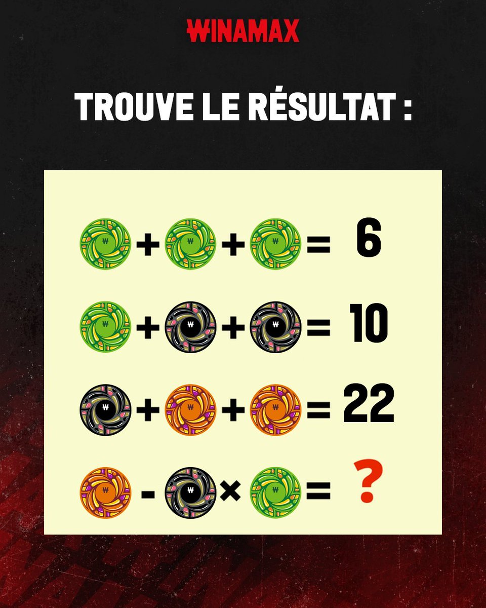 Winamax's tweet photo. 🧠 À vous de compter !

🎁 5 tickets 10 € en jeu, tirage au sort à 17h parmi les bonnes réponses.

✍️ RT + Follow et répondez à ce tweet avec votre pseudo Winamax. https://t.co/YEuIH0ZclU