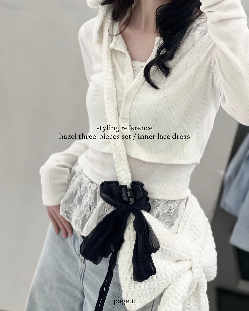 bakpa0w's tweet image. Add a mini lace skirt to your outfit for a cuter look