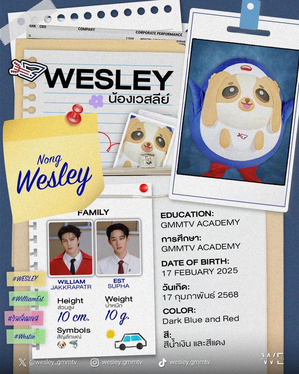 WEofficialTH's tweet image. วีออฟขอฝากช่องทางการติดตามน้องวิลเลี่ยมน้องเอส และหลานตุวจิ๋ว น้อนเวสลีย์นะครับ และวีออฟขอรบกวนพี่ๆเวสตี้ติดแท็ก น้องๆให้วีออฟหน่อยครับ (เราจะมาทยอยเก็บยอด Engagement ของน้องกันตั้งแต่ต้นปีเลยนะครับ) 🙏🏼🥹

@Williamjkp1 | @EstRvp | @wesley_gmmtv 
#WilliamEst #วิลเลี่ยมเอส…