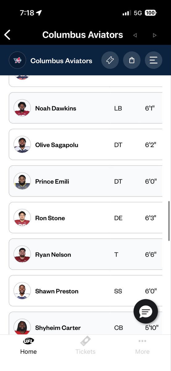 CbusAviatorsUFL's tweet photo. The rest of the guys chosen by the aviators! The previous players were on my last post and these are the rest, not officially official roster but a good idea for the 2026 season Let’s Go! https://t.co/5X6WqMxqiz