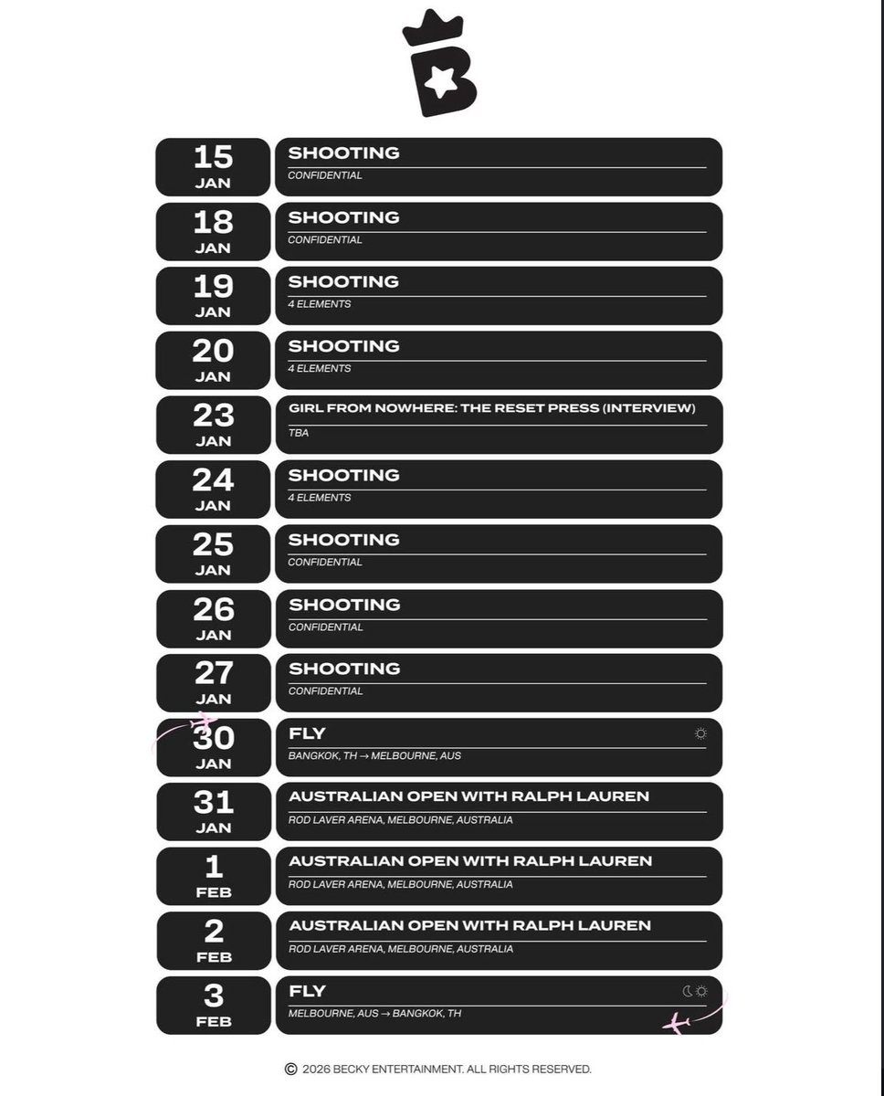 Rodmxc's tweet image. Becky se va a Australia! Al abierto de tenis, con Ralph Lauren 🎾 

Lo contenta que ha de estar de poder tener esta experiencia ✈️😁

#beckysangels‌ #BeckyEntertainment